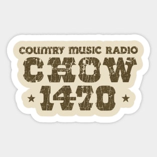 CHOW 1470 AM Sticker